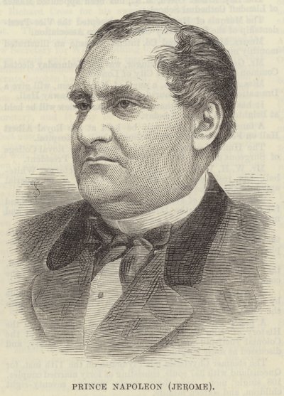 Prens Napolyon (Jerome) (gravür) by English School