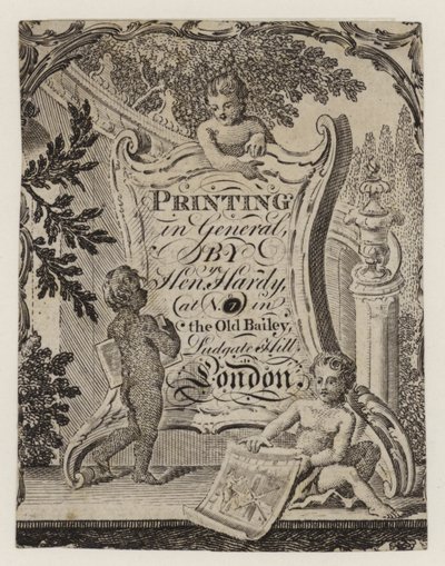Yazıcı, Henry Hardy, ticari kart by English School