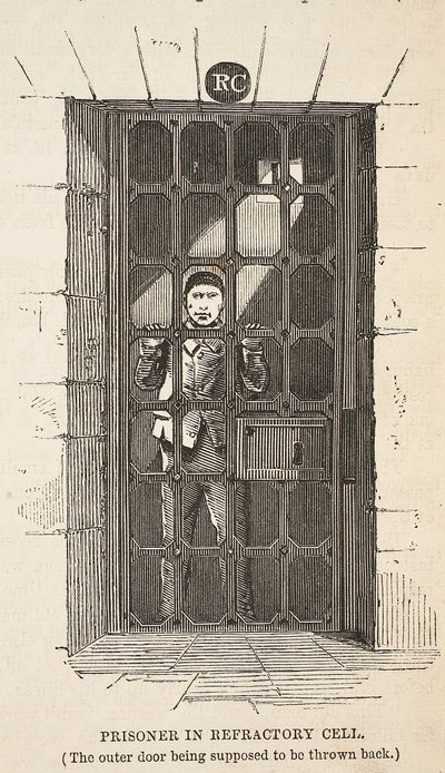 Refrakter hücredeki mahkûm (dış kapının geri atılması gerekiyordu), Londra