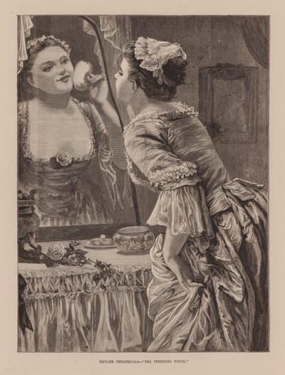 Özel Tiyatrolar, "Son Dokunuş" (gravür) by English School