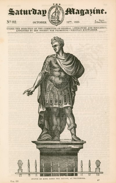 Özel Bahçe Westminster. Kral II. James Heykeli by English School