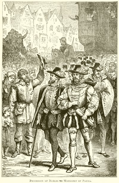 Soyluların Parma Margaret'e Alayı by English School