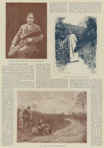 Profesör Herkomer (gravür) by English School