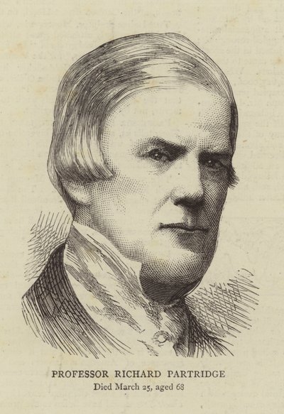 Profesör Richard Partridge (gravür) by English School