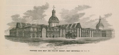 Önerilen ölü et ve kümes hayvanları pazarı, West Smithfield by English School