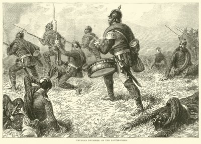 Savaş alanında Prusyalı davulcu, 1870 Eylül by English School
