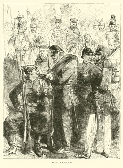 Prusya üniformaları, Ağustos 1870 by English School