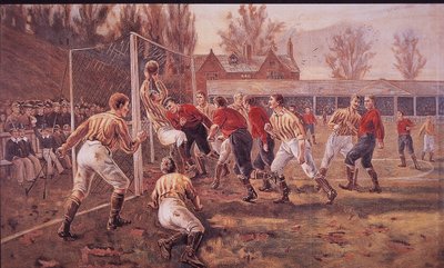 Futbol oynayan devlet öğrencileri by English School
