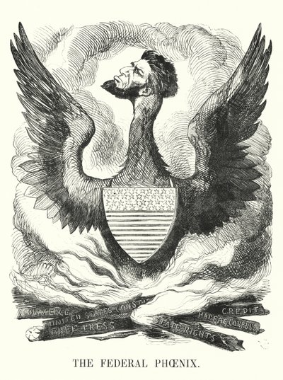 Yumruk karikatürü: Federal Phoenix - Abraham Lincoln