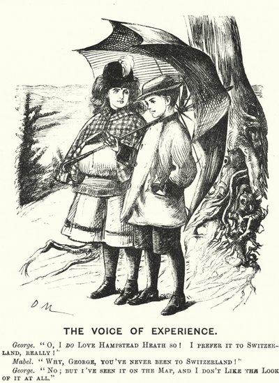 Yumruk karikatürü: Deneyimin Sesi (gravür) by English School