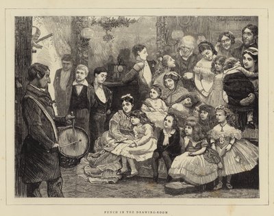 Salonda Yumruk (gravür) by English School