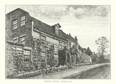 Purley House (gravür) by English School