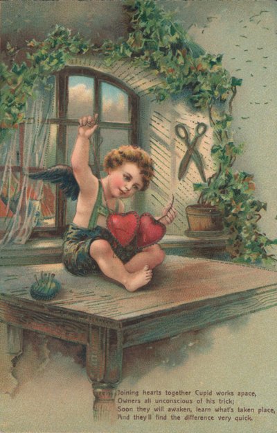 kalpleri birleştiren putto by English School