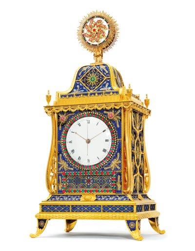 Çin pazarı için çeyrek sesli, müzikal ve otomat "yelkenli gemiler" saati, Henry Borrell, Londra, 18. yüzyılın sonları by English School