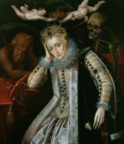 Kraliçe I. Elizabeth (1538-1603), Yaşlılıkta, c.1610 by English School