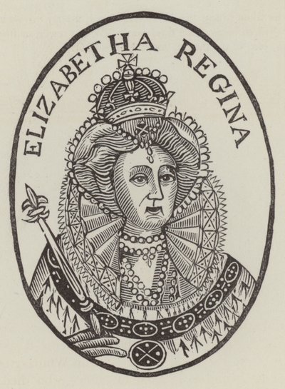 Kraliçe I. Elizabeth (gravür) by English School