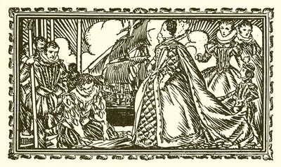 Kraliçe I. Elizabeth ve Sir Walter Raleigh by English School