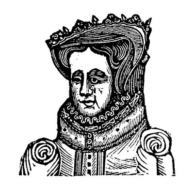 Kraliçe Mary I (tahta baskı) by English School