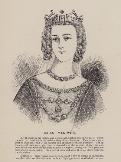 Kraliçe Merovee (gravür) by English School