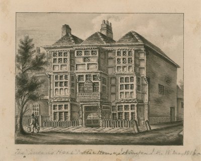 Queens Head, Islington (kağıt üzerinde wc) by English School