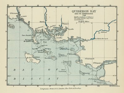 Quiberon Körfezi ve Yaklaşımları (renkli lito) by English School