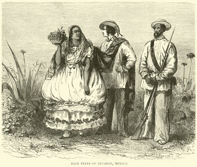 Yucatan, Meksika'nın ırk türleri by English School