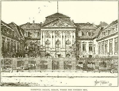 Kongrenin Toplandığı Radziwill Sarayı, Berlin by English School