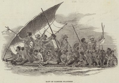 Gambier Adalılarının Salı (gravür) by English School