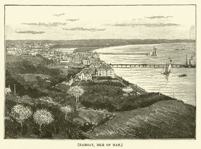 Ramsay, Man Adası (gravür) by English School