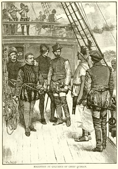 Columbus of Chief Quibian tarafından resepsiyon by English School
