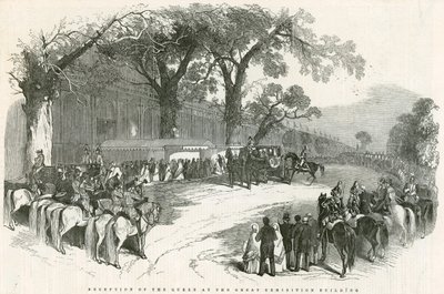 Kraliçenin Büyük Sergi Binasında Karşılanması, Büyük Sergi, 1851 by English School
