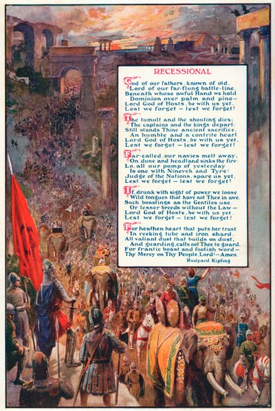 Recessional (renkli taş baskı) by English School