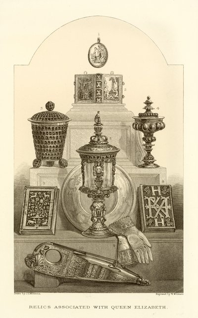Kraliçe Elizabeth ile ilgili kalıntılar by English School