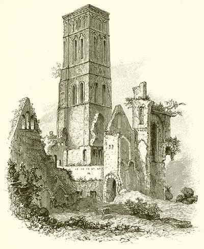 Osney Manastırı kalıntıları by English School