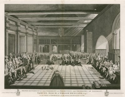 Londra Şeriflerini sunma töreninin temsili by English School