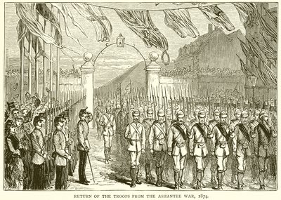 Askerlerin Ashantee Savaşından Dönüşü, 1874 by English School