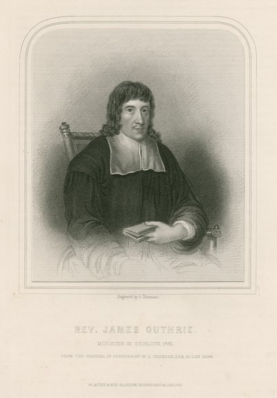 Rev. James Guthrie, Stirling Bakanı, 1661 by English School