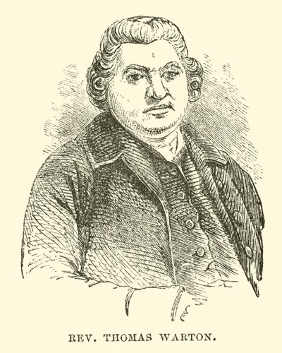 Rev Thomas Warton (gravür) by English School