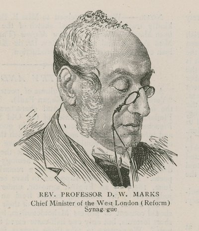 Muhterem Profesör DW Marks, Batı Londra (Reform) Sinagogu Baş Bakanı by English School