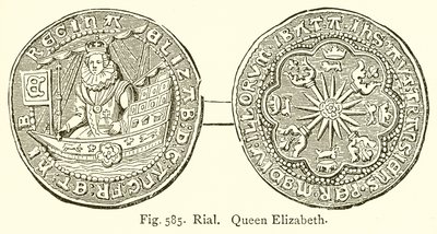 Riyal. Kraliçe Elizabeth by English School