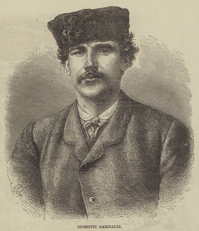 Ricciotti Garibaldi (gravür) by English School