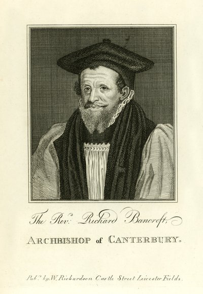 Canterbury Başpiskoposu Richard Bancroft by English School