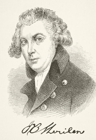 Richard Brinsley Sheridan, William Hickman Smith Aubrey (1858-1916) tarafından yayınlanan 