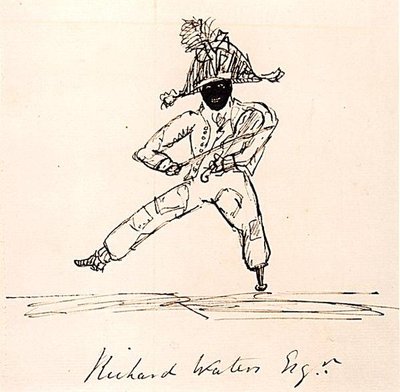 Richard Waters Av., c.1815 (kağıt üzerine kalem ve mürekkep) by English School