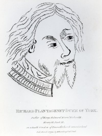 York Richard, 3 Duke of York, 1792 yılında yayınlandı (gravür) by English School