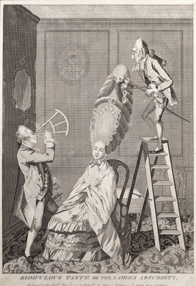 Saçma Tat ya da Bayan Saçma, pub. A. Darly, Londra, 1771 by English School