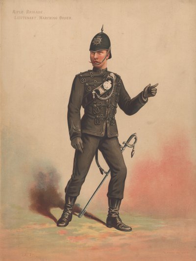 Tüfek Tugayı, Teğmen, Yürüyüş Düzeni by English School