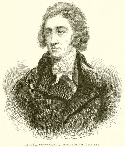 Sağ Hon. George Canning by English School