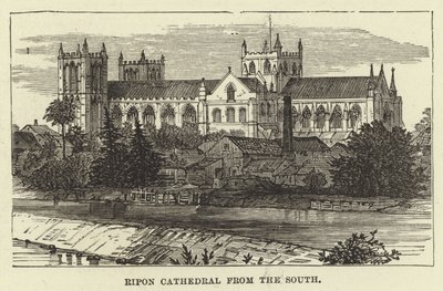 Güneyden Ripon Katedrali by English School