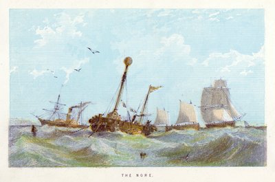 Thames Nehri: Nore (renkli gravür) by English School